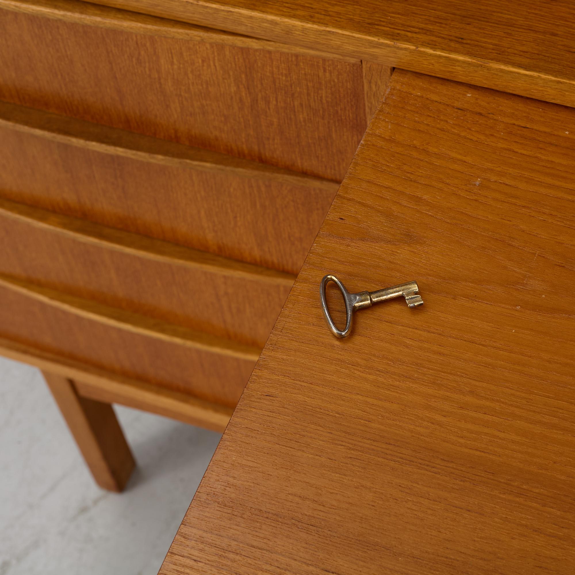 A 1960's/70's two-part bookcase.