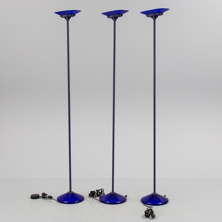 Three "Jill 380" uplights by Arteluce, late 20th century.