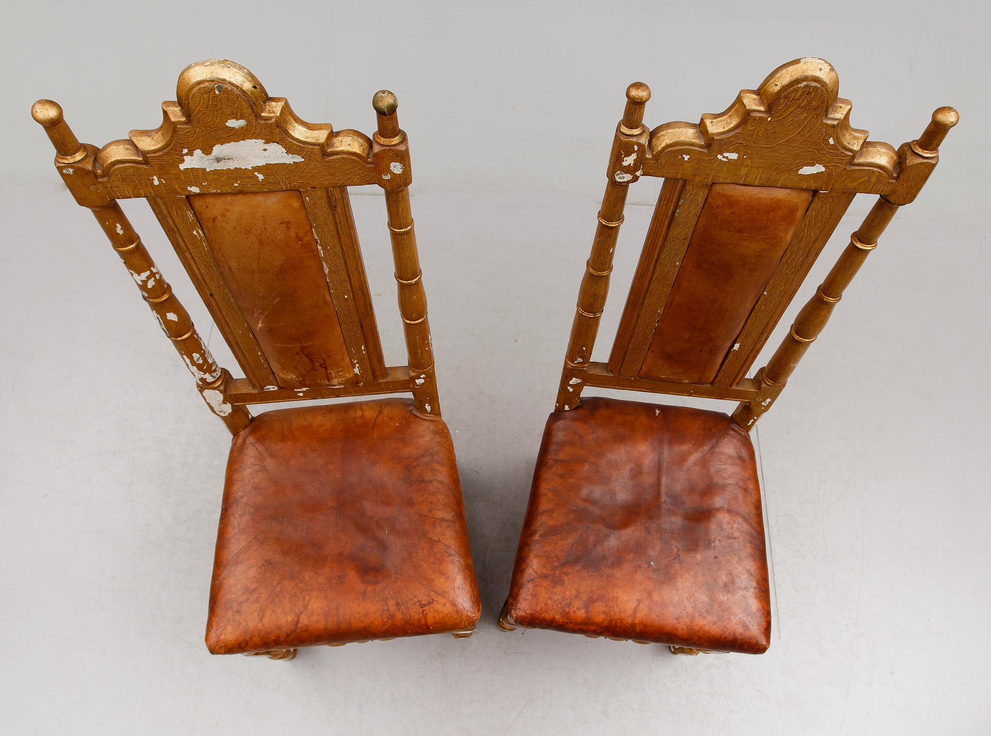 STOLAR, 1 par, barock, 1700-tal.