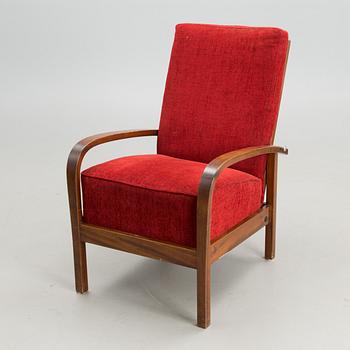 A 1930s open armchair model 'Torni' for Oy Stockmann Ab,  Keravan Puusepäntehdas, Finland.