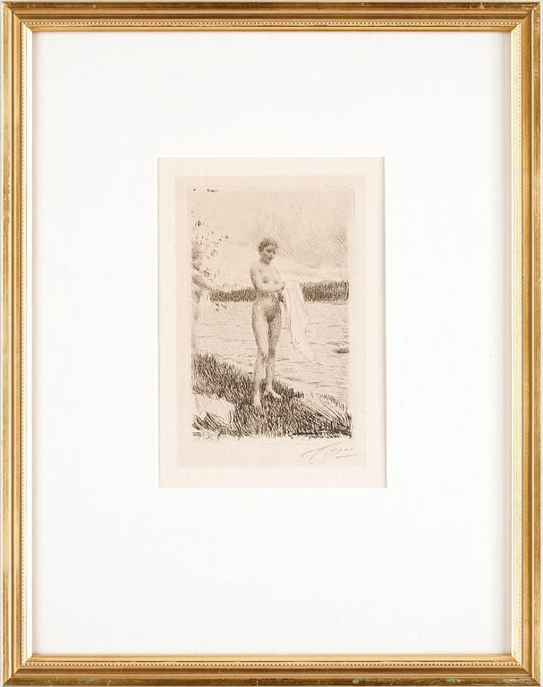 ANDERS ZORN, etsning, sign o dat.