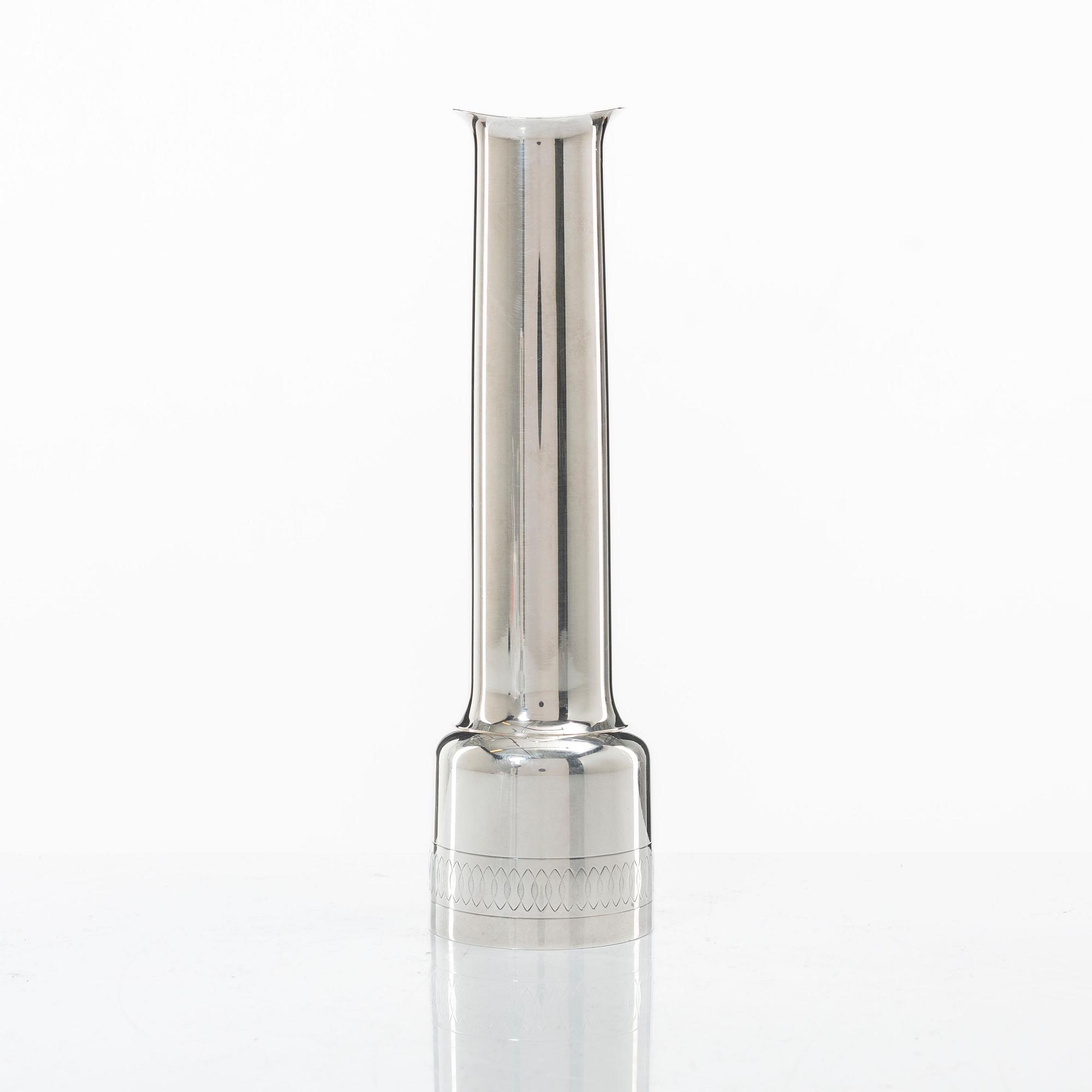 Guldsmedsaktiebolaget (GAB), vas, sterling silver, Stockholm 1967.