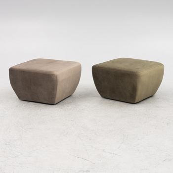 Ruth & Joanna, two "Diamond" ottomans, 21st century.