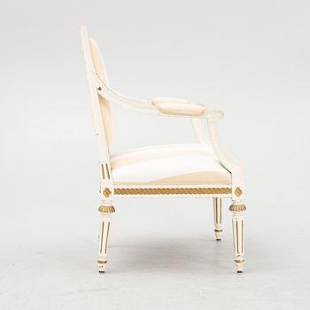 A Gustavian style chair, early 20th Century.