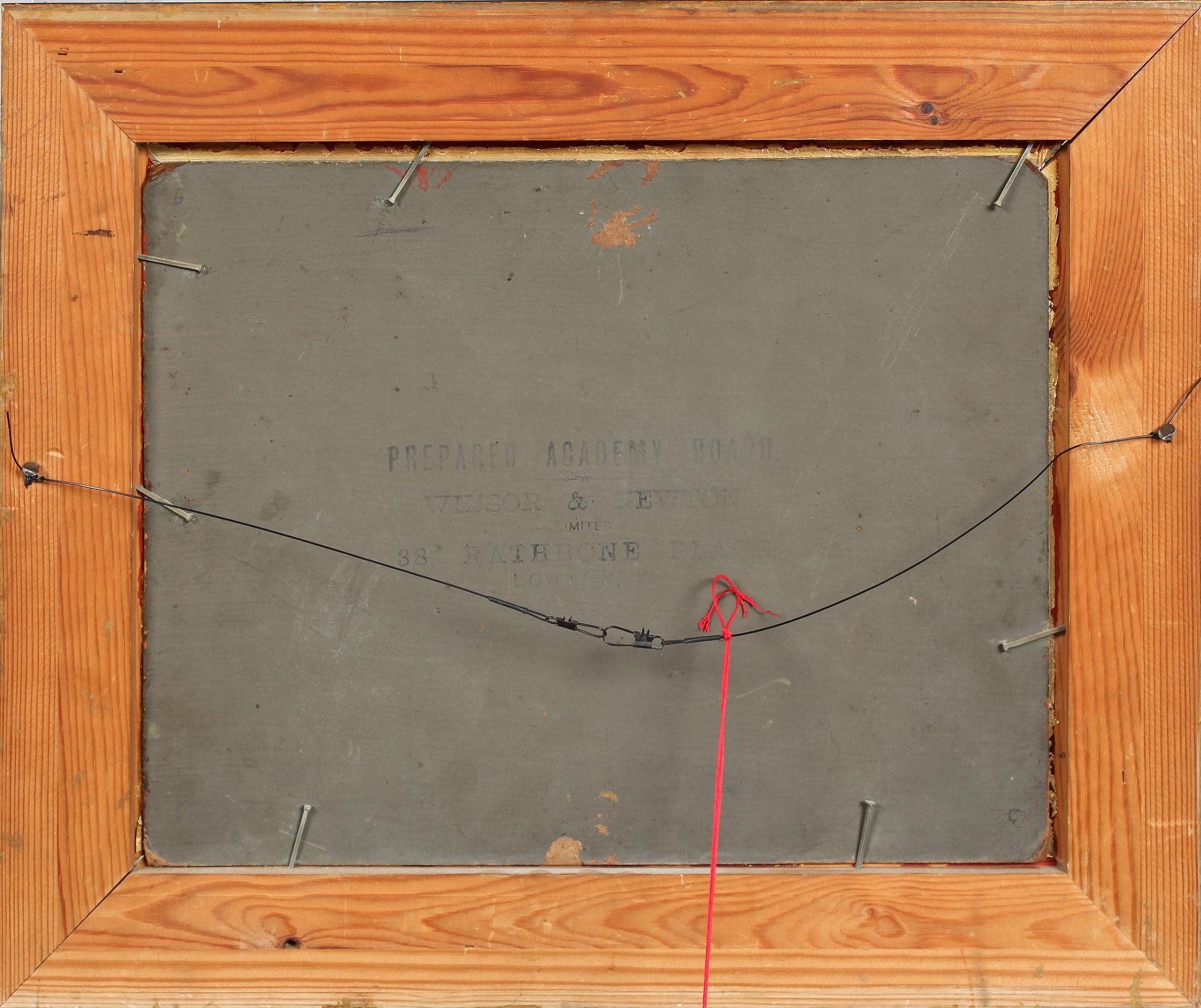 ADOLPHUS KNELL, olja på pannå, signerad.