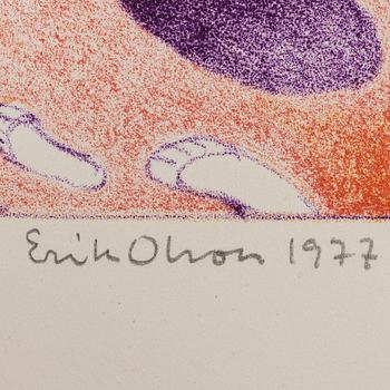 Erik Olson, 'En sökares vandring', folder with colour lithographs, 3 works, including book and catalogue.