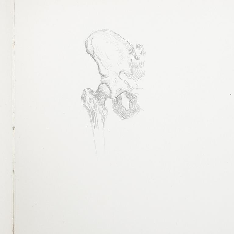 ROBERT THEGERSTRÖM, skissbok med 31 blad. Daterad 1901.