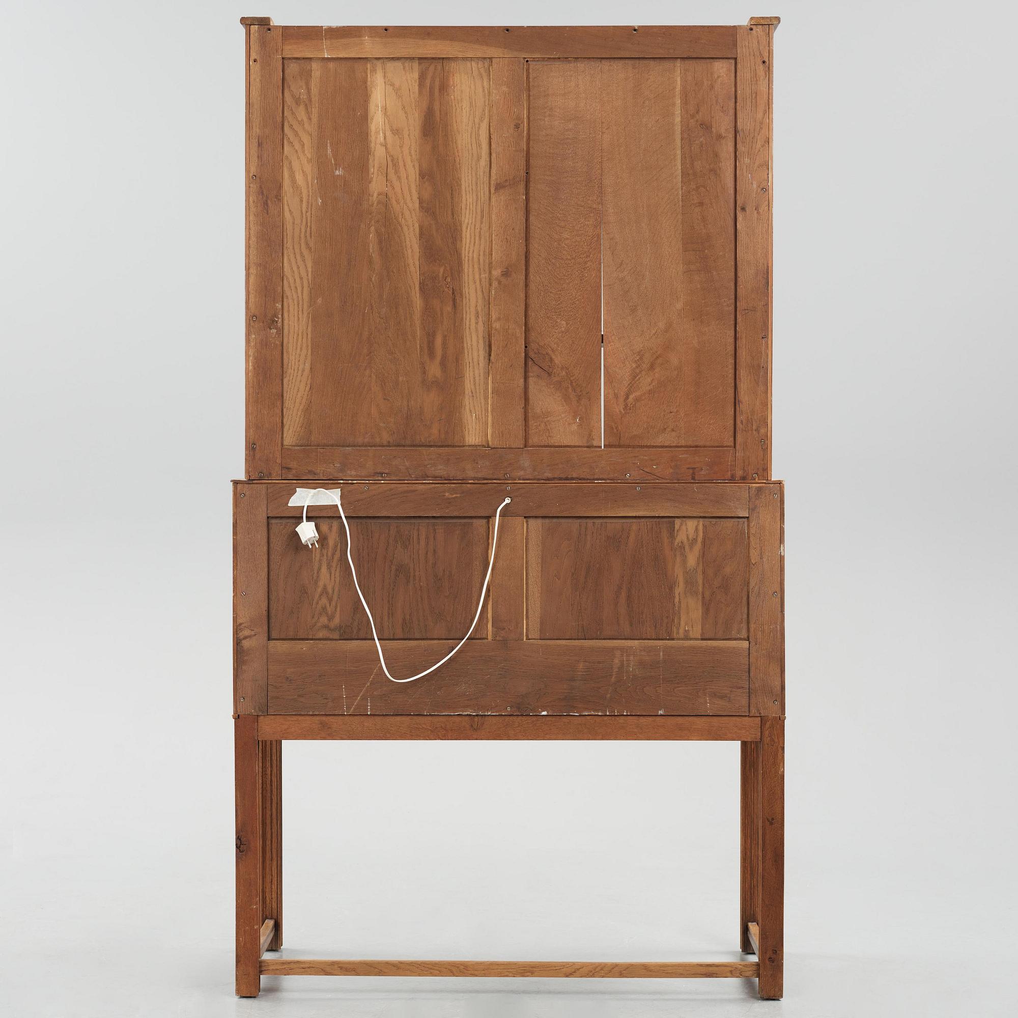 J. E. Blomqvist, a Swedish Grace writing cabinet with armchair, Uppsala, ca 1921.
