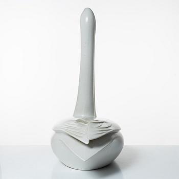 Paul Hoff, a stoneware sculpture of a swan, "Cyngus Cyngus", Gustavsbergs STudio, Sweden, 1986.