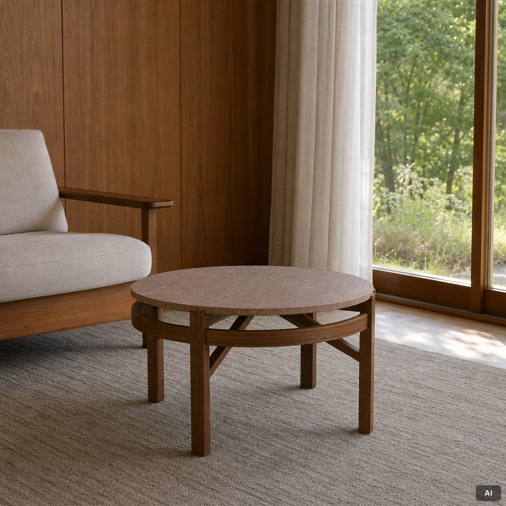Kerstin Olby, Bord med kalkstensskiva, Opus', Olby Design, 2020.