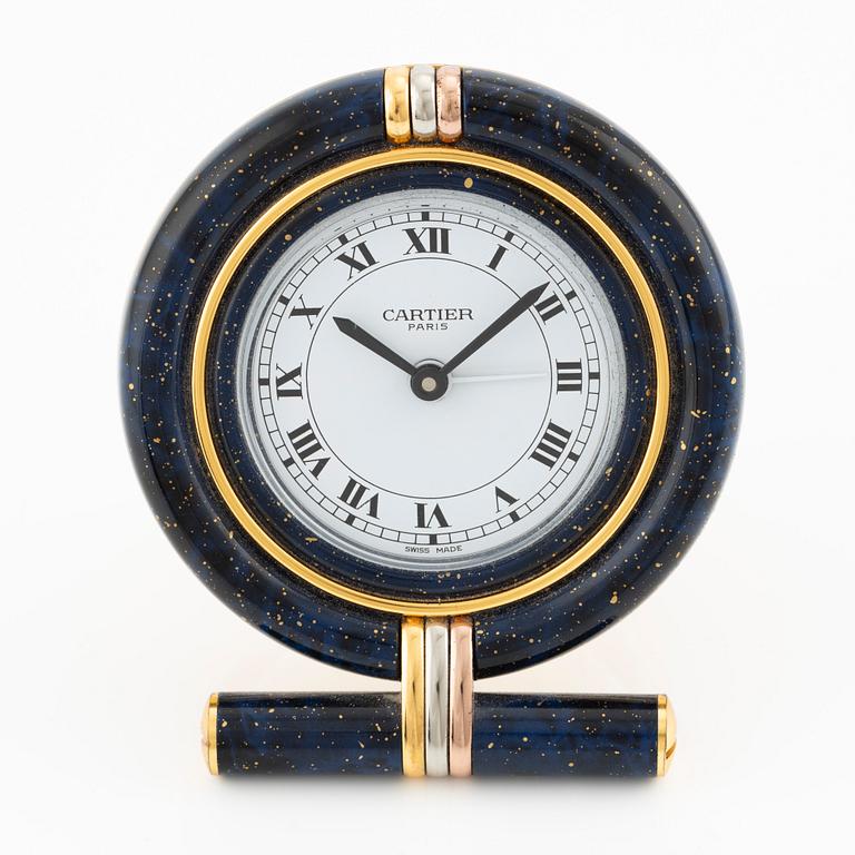 Cartier, "Trinity", alarm clock, 75 x 86 x 26 mm.
