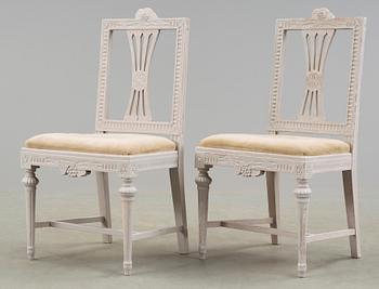 STOLAR, ett par, Lindome, sengustavianska, 1800-tal.