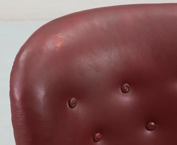 FÅTÖLJ, "Rundrygg", Carl Malmsten.