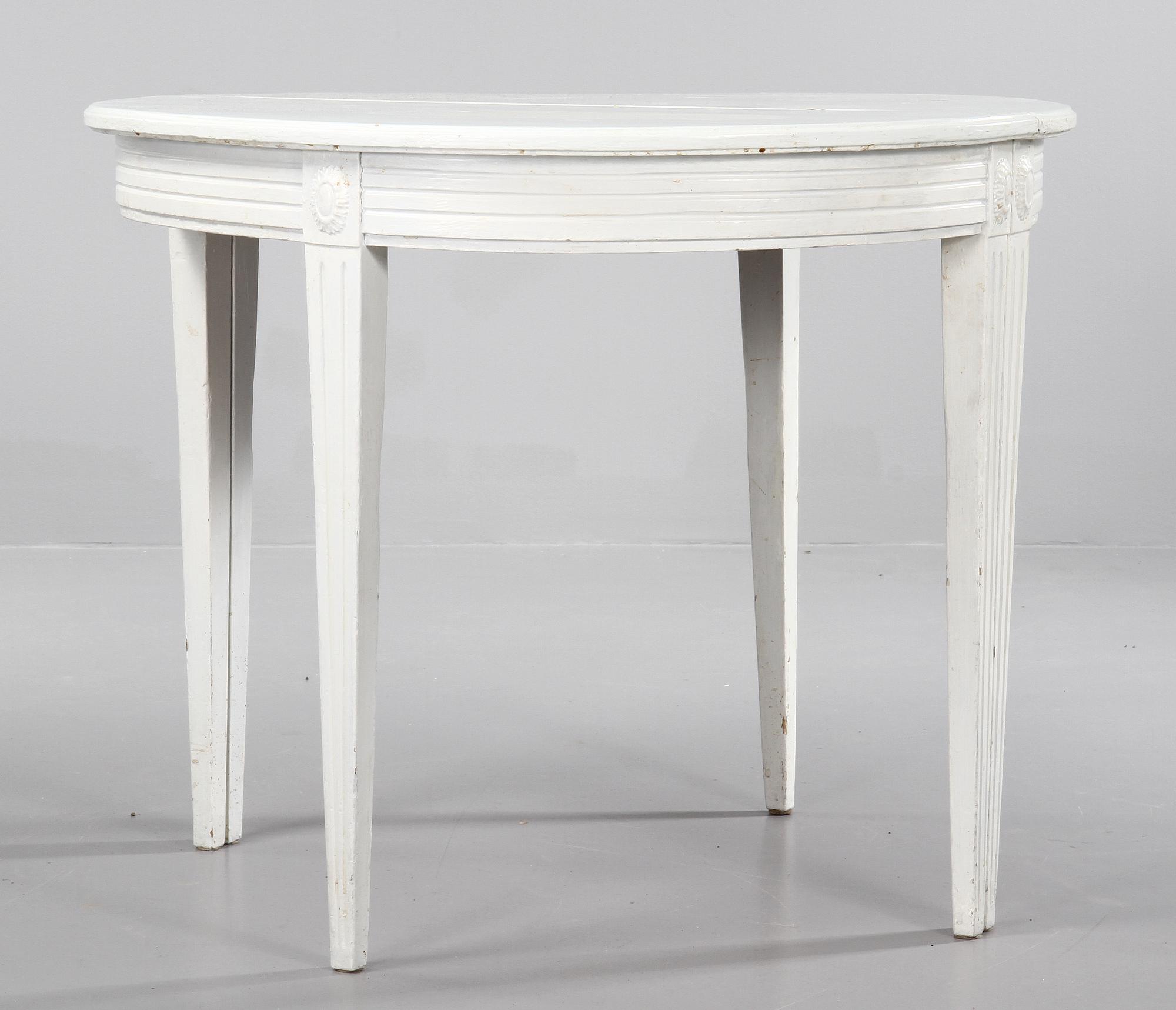 BORD, SOFFA samt STOLAR, 3 st, gustaviansk/gustaviansk stil, 1700/1800-tal.