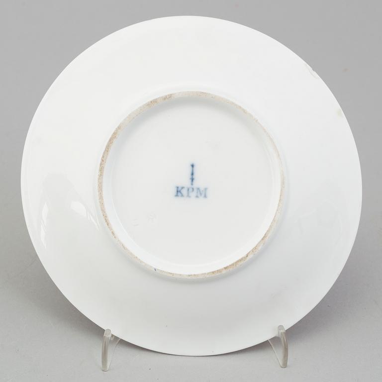 A CUP AND SAUCER, porcelain, KPM, Königliche Porzellan-Manufaktur Berlin, early 19th century.