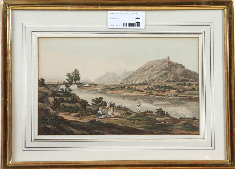 GRAFISKA BLAD, 4 st, 1800-tal.
