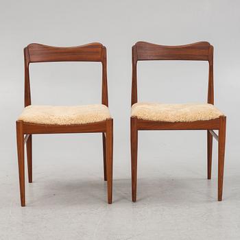 A pair of Chairs, probably Denmark, 1950s/60s.
