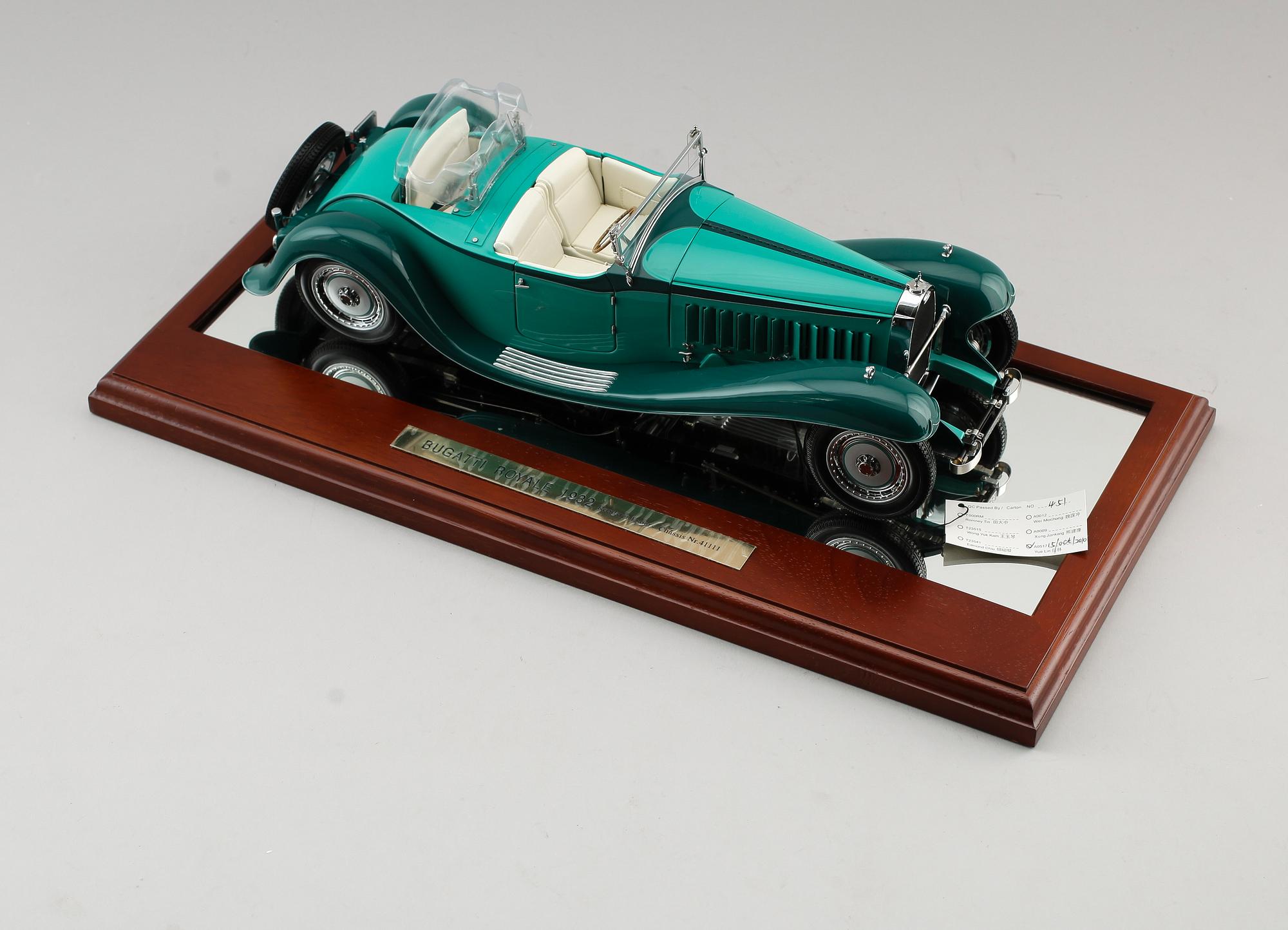 MINIATYR MODELL, Bugatti Royale Roadster Esders, Bauer.