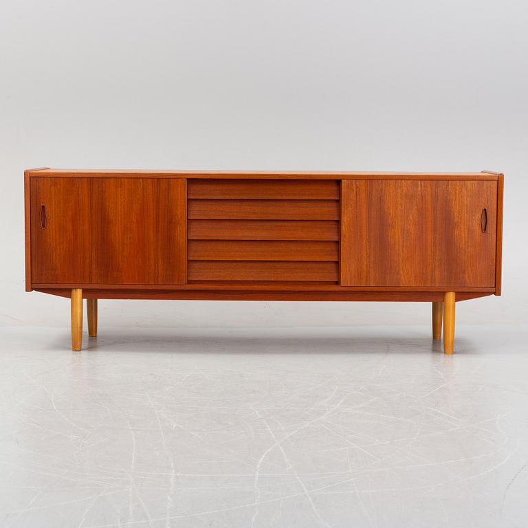 A teak sideboard designed by Nils Jonsson for Hugo Troeds Bjärum, second half of the 20th Century.