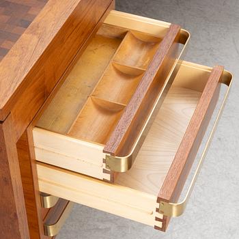 Gorm Christensen & Rolf Middelboe, skrivbord med sideboard, Tranekaer, Danmark, 1960-tal.