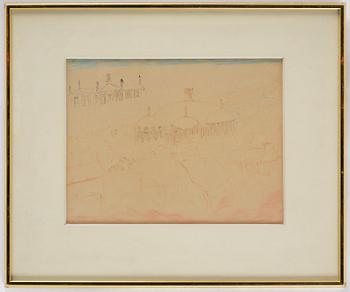 Carl Fredrik Hill, Architectural fantasy.