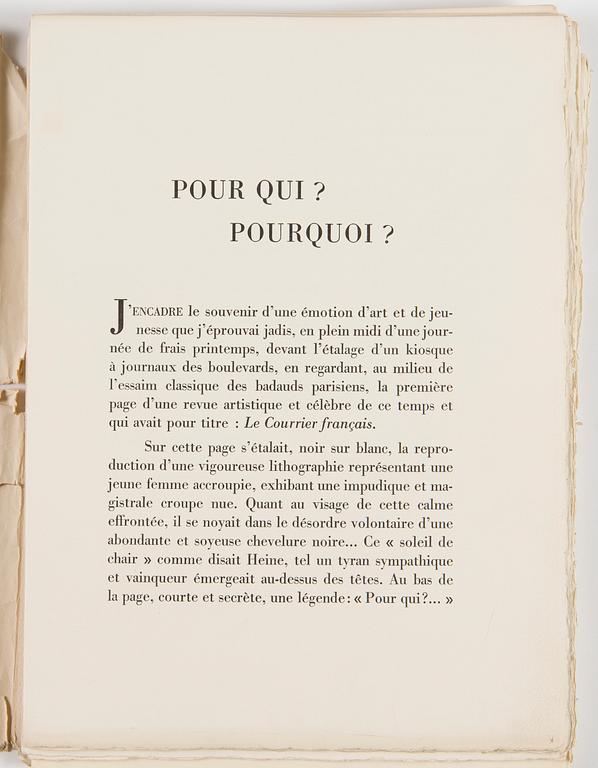 Alméry Lobel-Riche, kansio eroottisia etsauksia, "Arabesques Intimes".