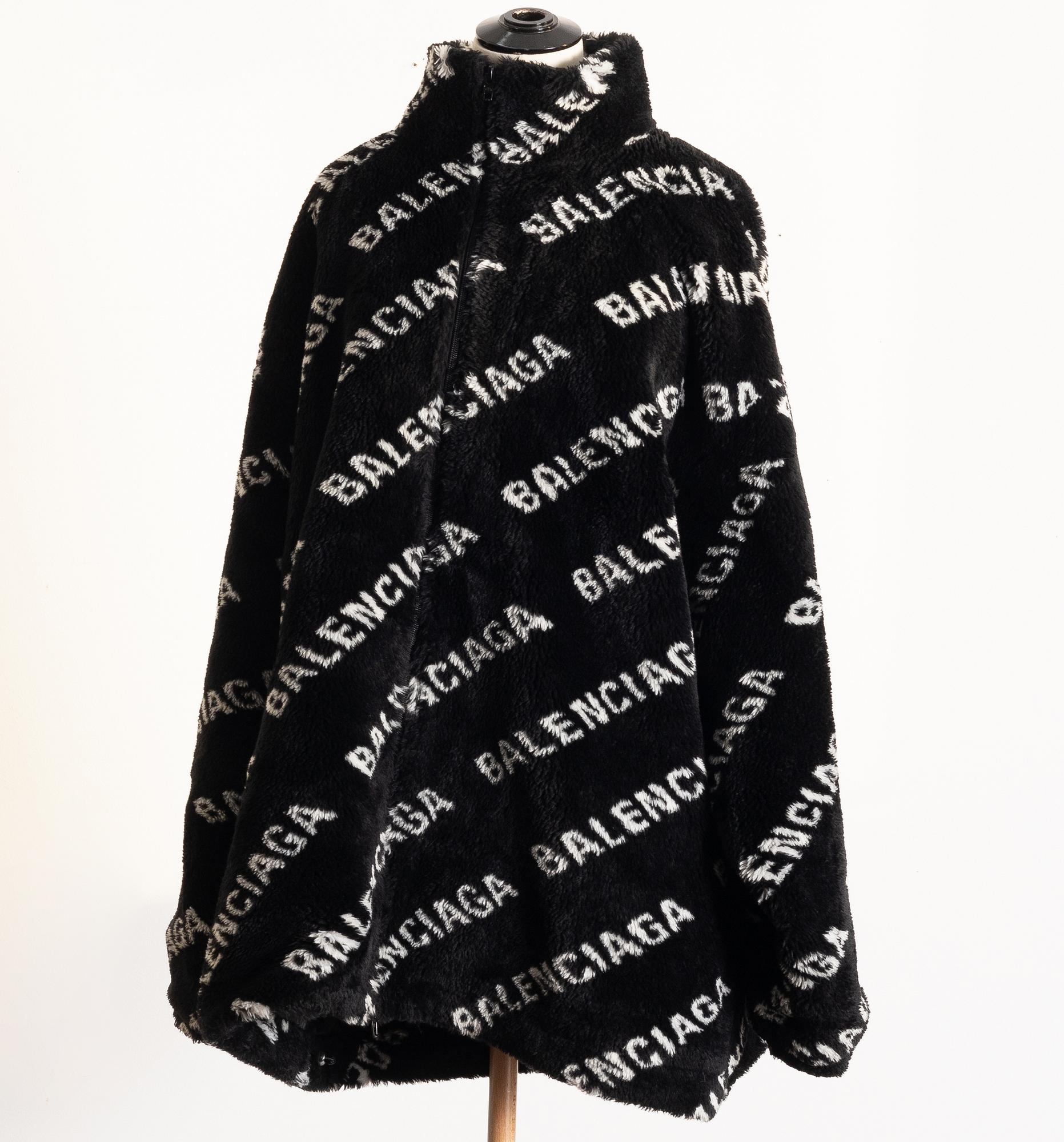 Balenciaga, coat, "Faux Fur Coat", size 38.