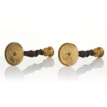 Ljusstakar, ett par, Frankrike, 1800-talets början, Empire.