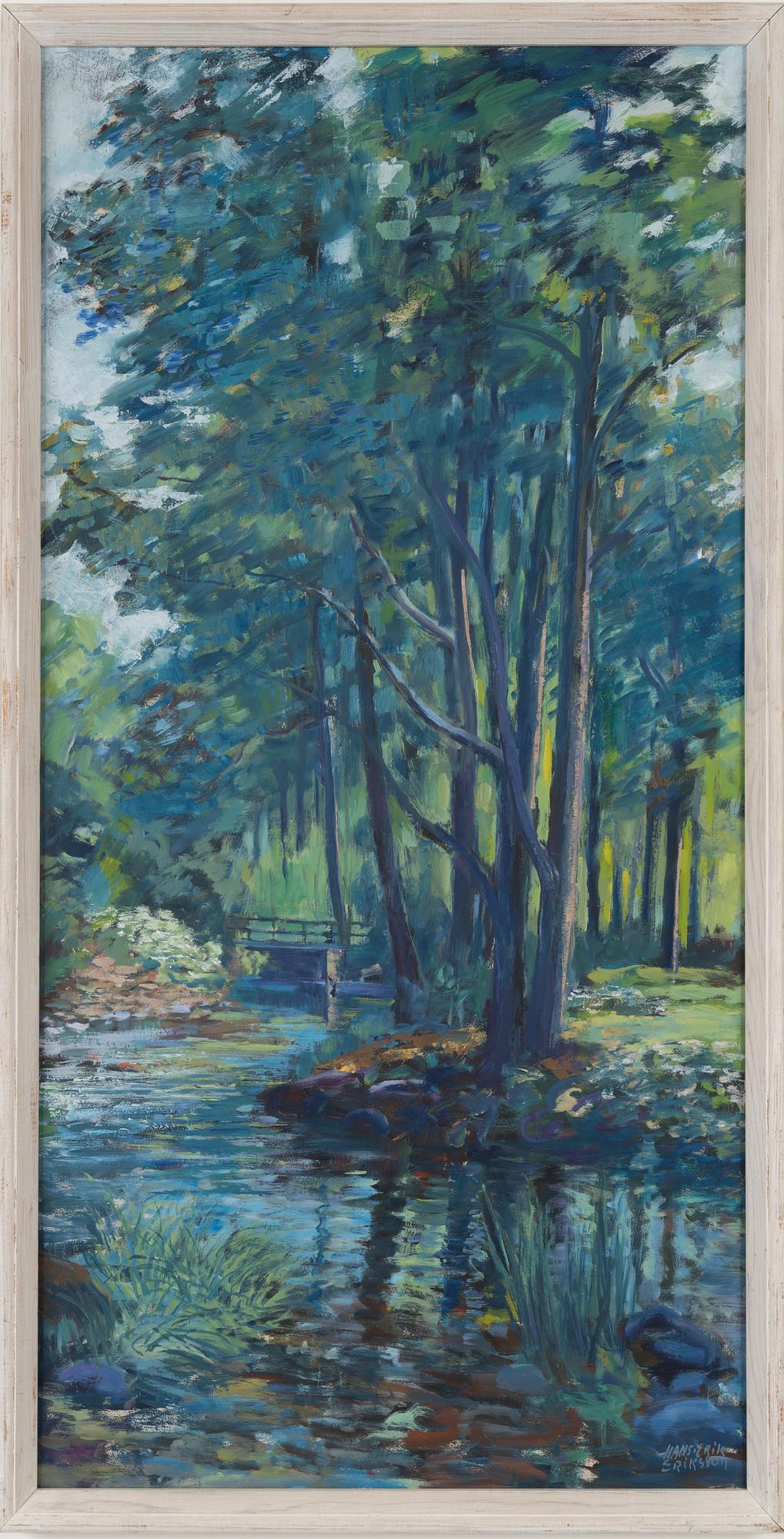 Hans-Erik Eriksson, olja på pannå, signerad.