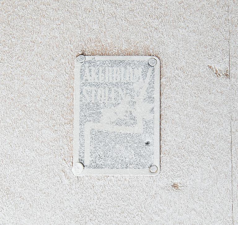 KARMSTOLAR, ett par, "Åkerblomstolen", omkring 1900-talets mitt.