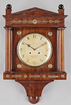 VÄGGPENDYL, sengustaviansk, urtavlan märkt Jacob Kock, verksam 1762-1803 i Stockholm.