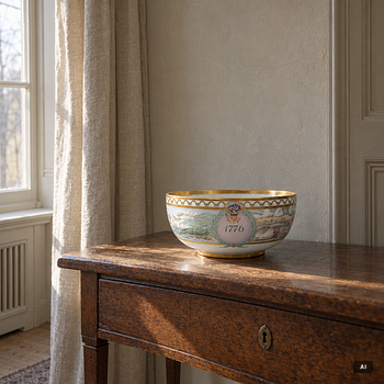 Royal Copenhagen, fire bowl, porcelain, 1975.
