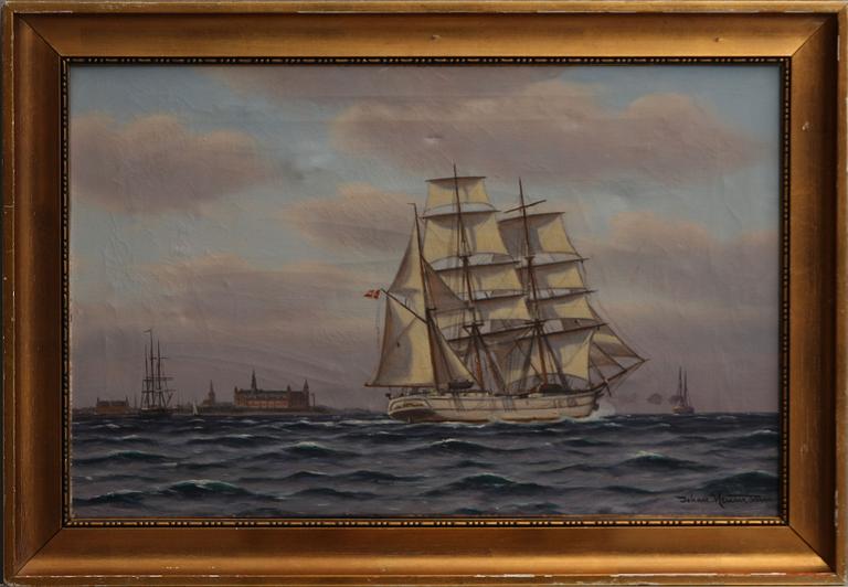 JOHAN JENS NEUMANN, olja på duk, sign.