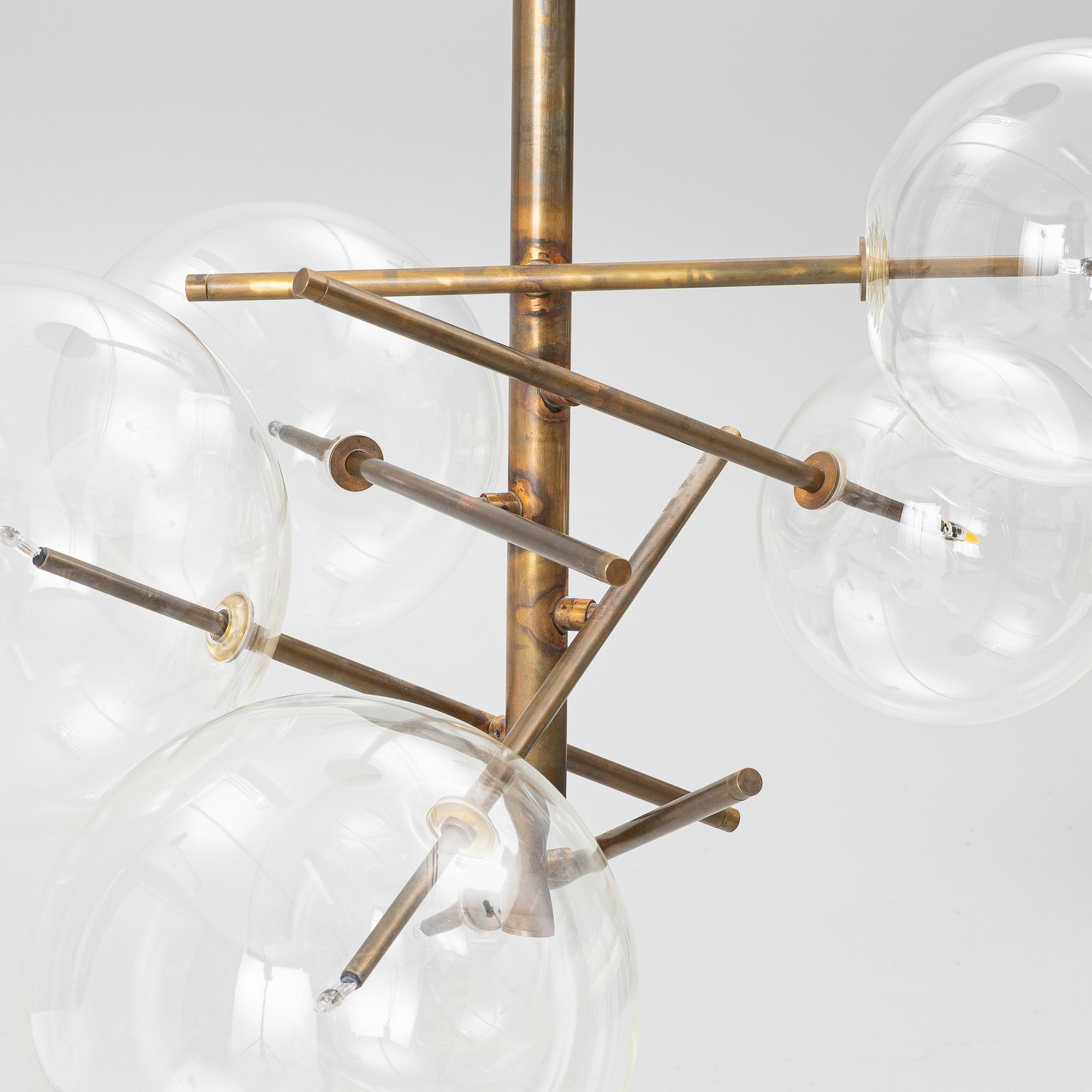 Massimo Castagna, a "Bolle 6" ceiling lamp, Gallotti & Radice, Italy, after 2014.