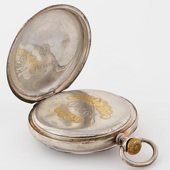 OMEGA, "red twelve", pocket watch, 50,5 mm,