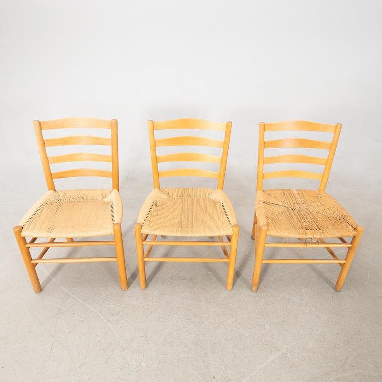 Kaare Klint, chairs, 6 +1 pcs, "The Church Chair", Denmark, second half of the 20th century.
