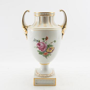 Urn/Vase "Juliane Marie porcelain" Royal Copenhagen Denmark first half of the 20th century.