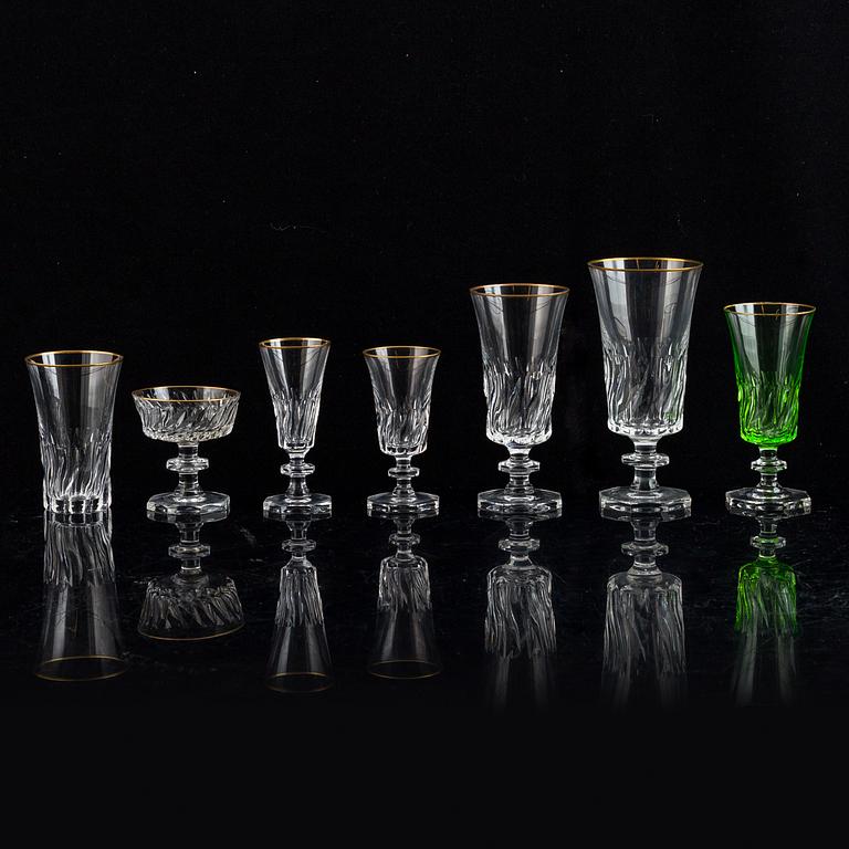 Elis Bergh, glasservice, 121 delar, "Ulriksdal", Kosta, 1900-tal.
