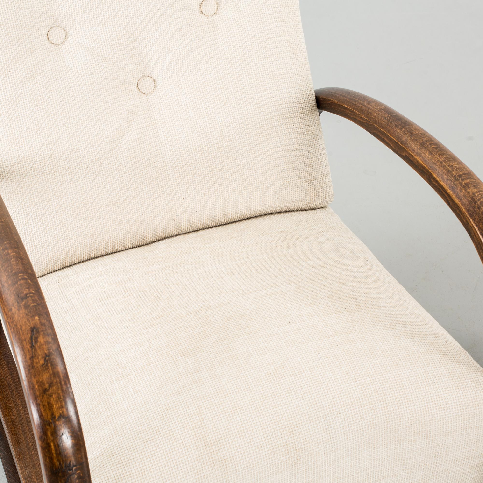 A COUPLE OF VIENNA PANCOTA ARMCHAIRS.