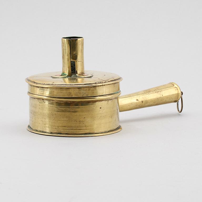 NATTLJUSSTAKE, mässing, 1700-tal.