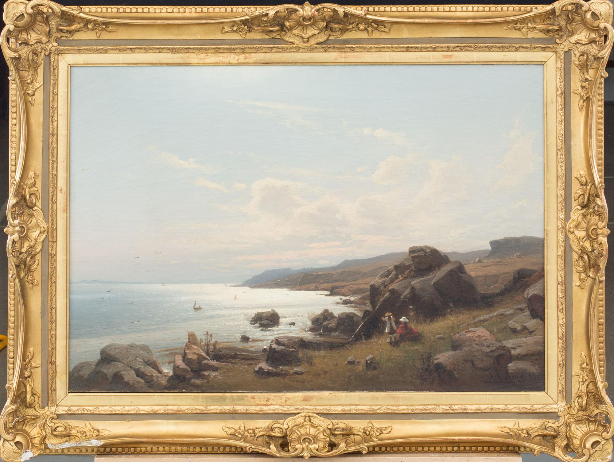 ALFRED BERG, olja på duk,  signerad och daterad 84 (1884).