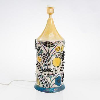 Birger Kaipiainen, a stoneware table lamp, signed Kaipiainen.