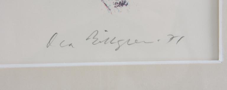 BILLGREN, OLA, färglitografi, sign o dat -71, numr 238/325.