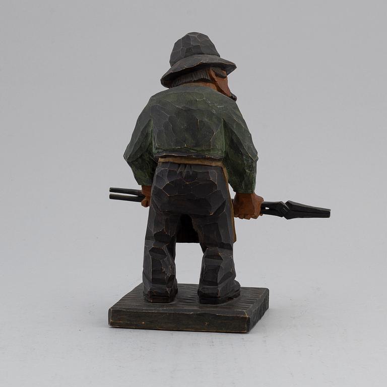 HERMAN ROSELL, sculpture, painted wood, signed and dated 1933.