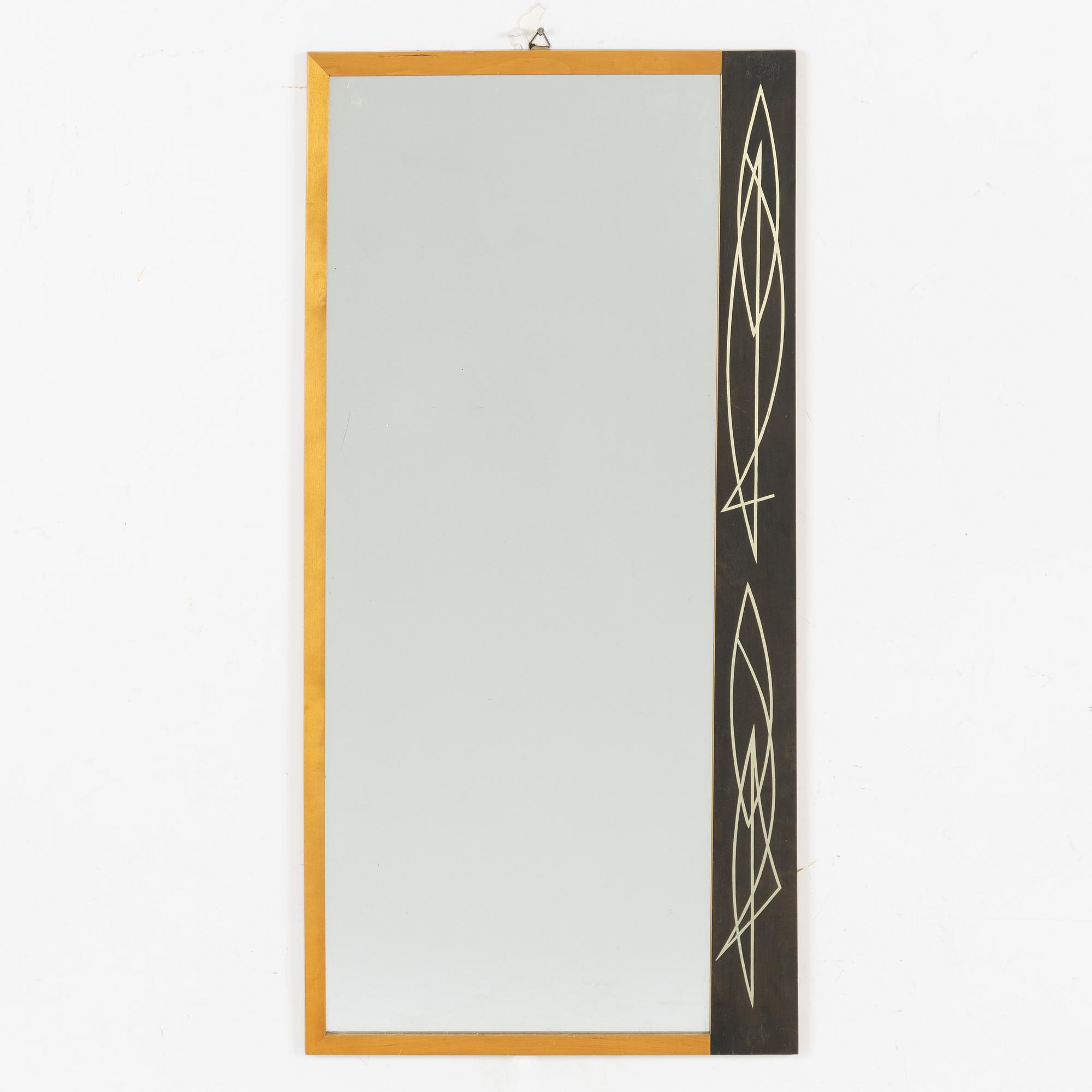 A 'Pacific' mirror, Atelier Wards, 1950s.