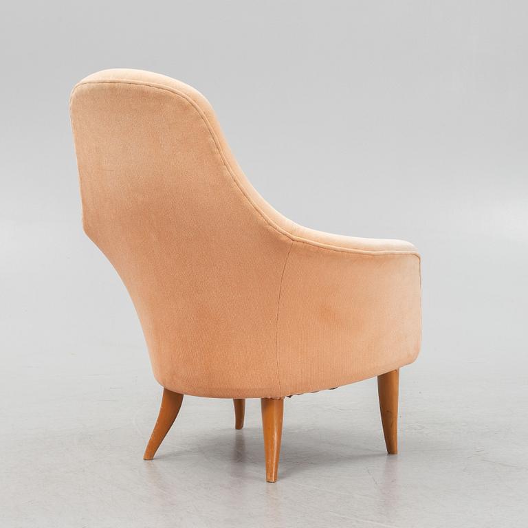 Kerstin Hörlin-Holmquist, fåtölj, "Lilla Eva", ur serien "Paradiset", Triva,  Nordiska Kompaniet, 1900-talets mitt.