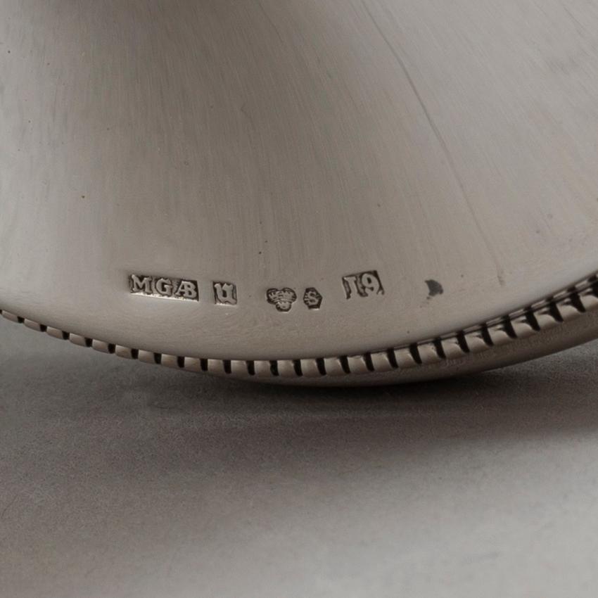 ERIC LÖFMAN, ljusstakar, fyra st, silver, MGAB Uppsala, 1959-1975.