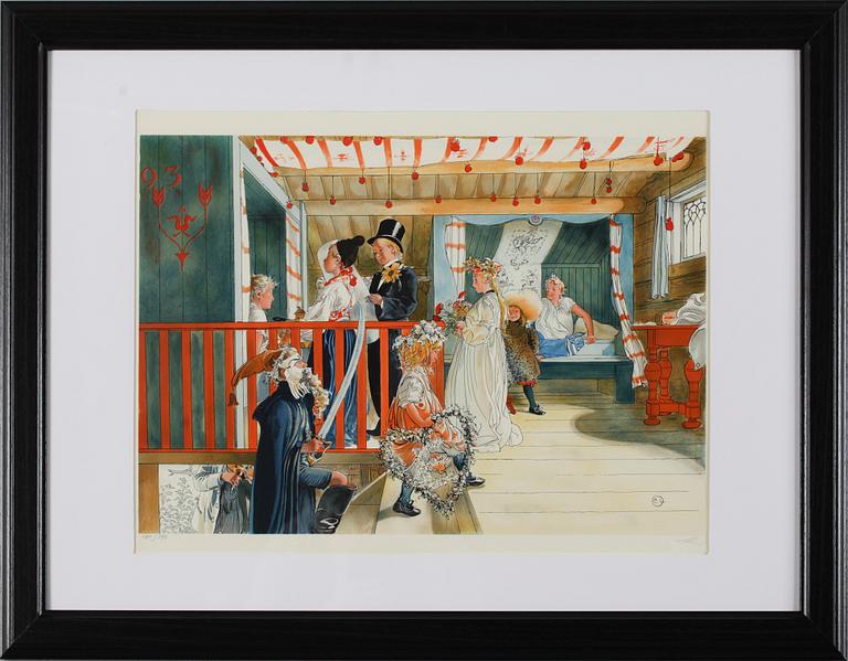 CARL LARSSON, efter, färglitografi, utgivare SWEB ART, signerad editoren och numrerad 565/790.