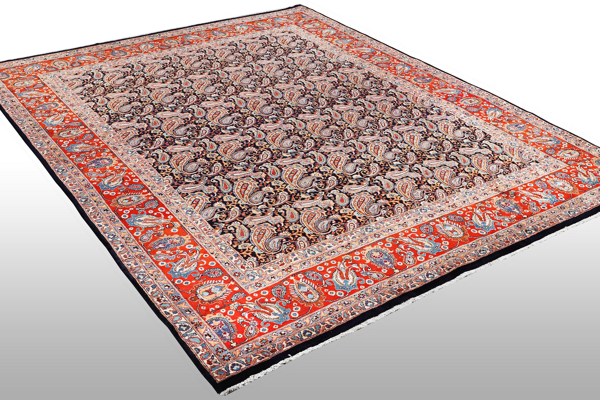 A carpet, Kashmar 393 x 299 cm.