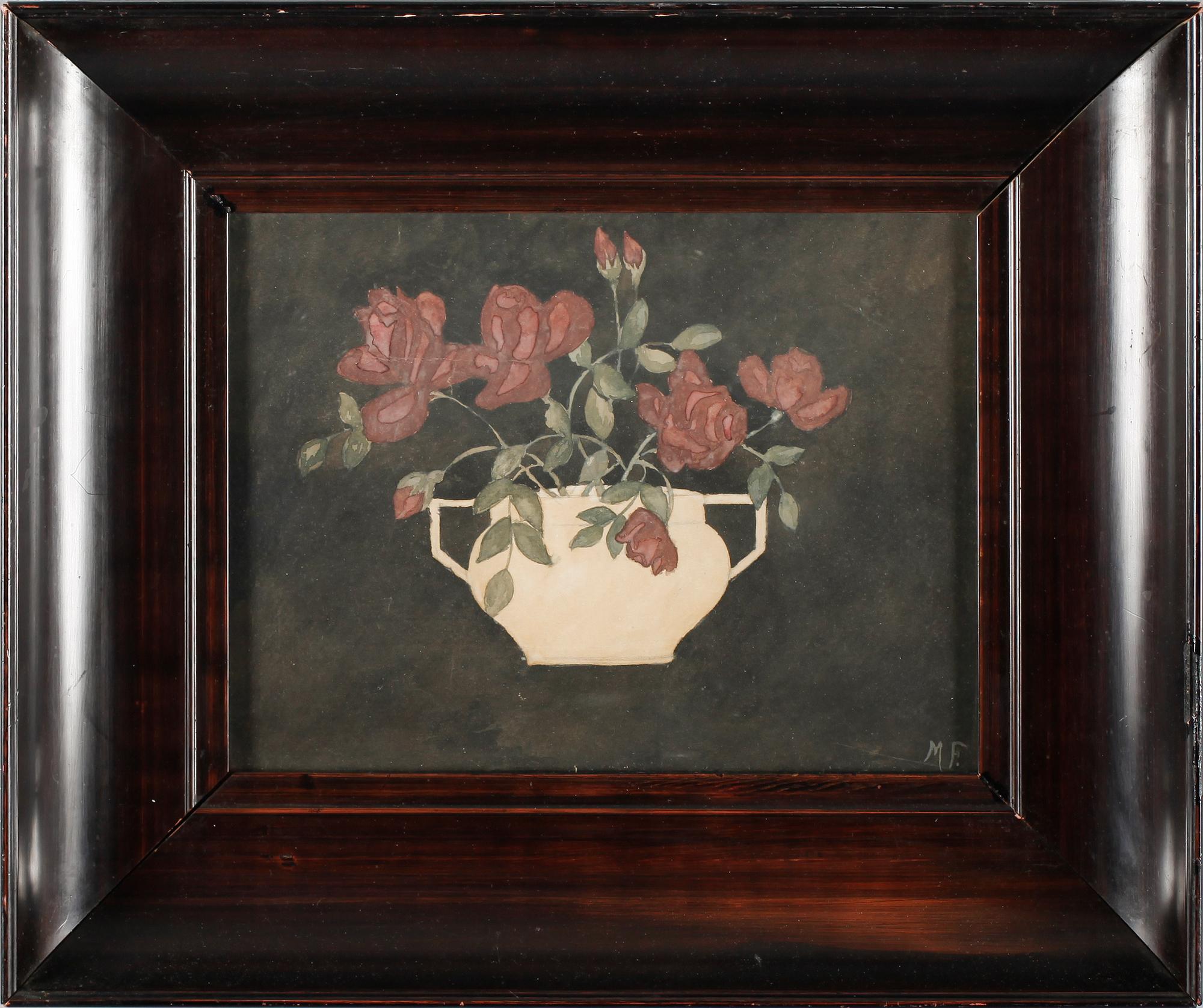 MOLLIE FAUSTMAN, akvarell, monogramsignerad.